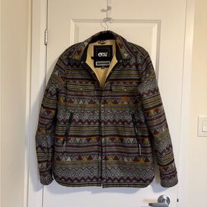 Picture Organic Sherpa-Lined Aztec Jacket - Multicolor